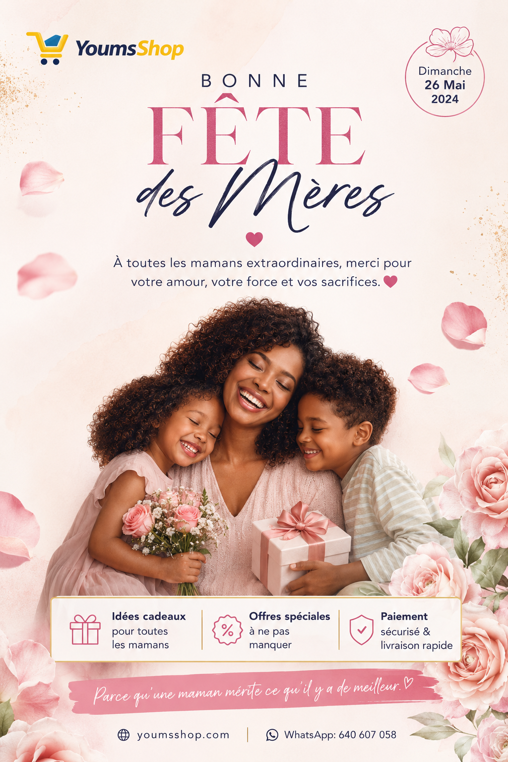 Bonne Fête des Mères à toutes les mamans extraordinaires 