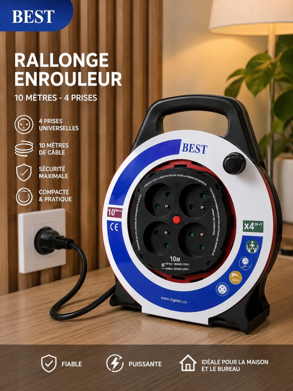 Ralonge avec une longue corde