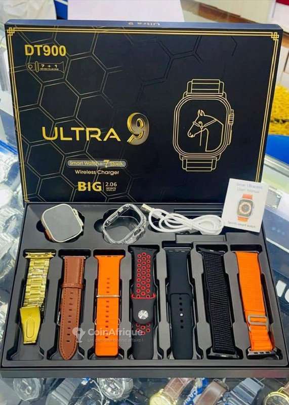 Montre connectée avec plusieurs bracelet 